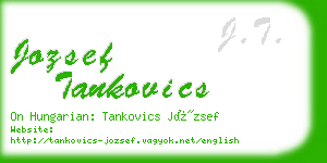 jozsef tankovics business card